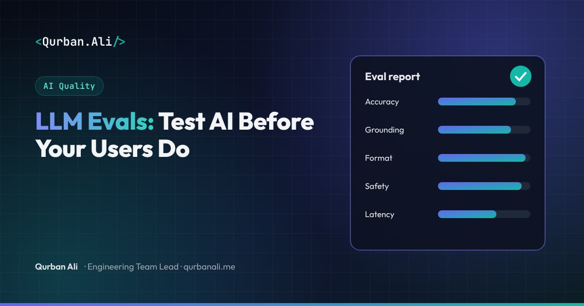 Cover image for the article: LLM Evals: How to Test AI Features Before Your Users Do